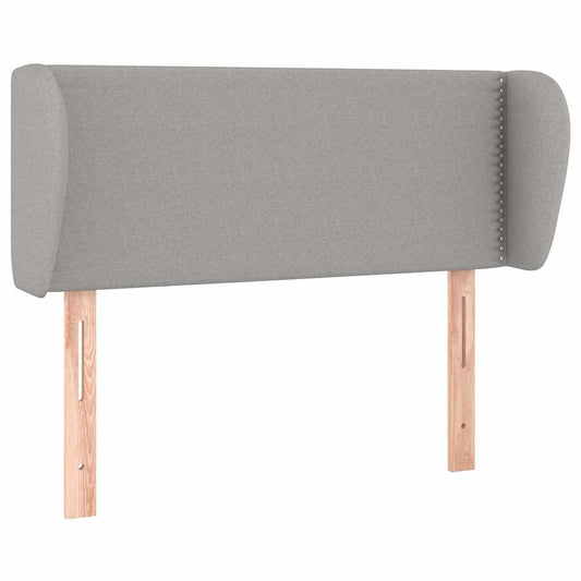 vidaXL Κεφαλάρι με Πτερύγια Ανοιχτό Γκρι 83x23x78/88 εκ. Υφασμάτινο