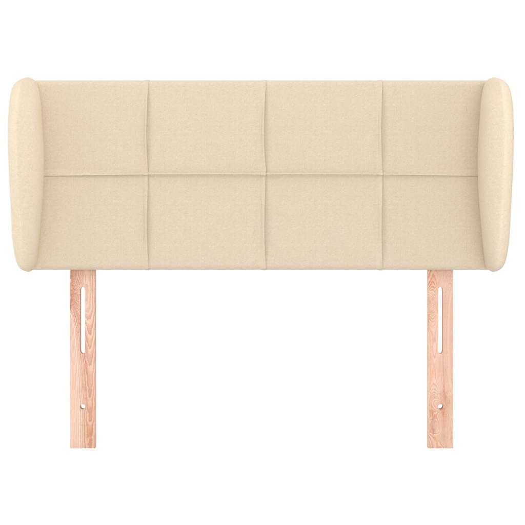 vidaXL Κεφαλάρι με Πτερύγια Κρεμ 83 x 23 x 78/88 εκ. Υφασμάτινο