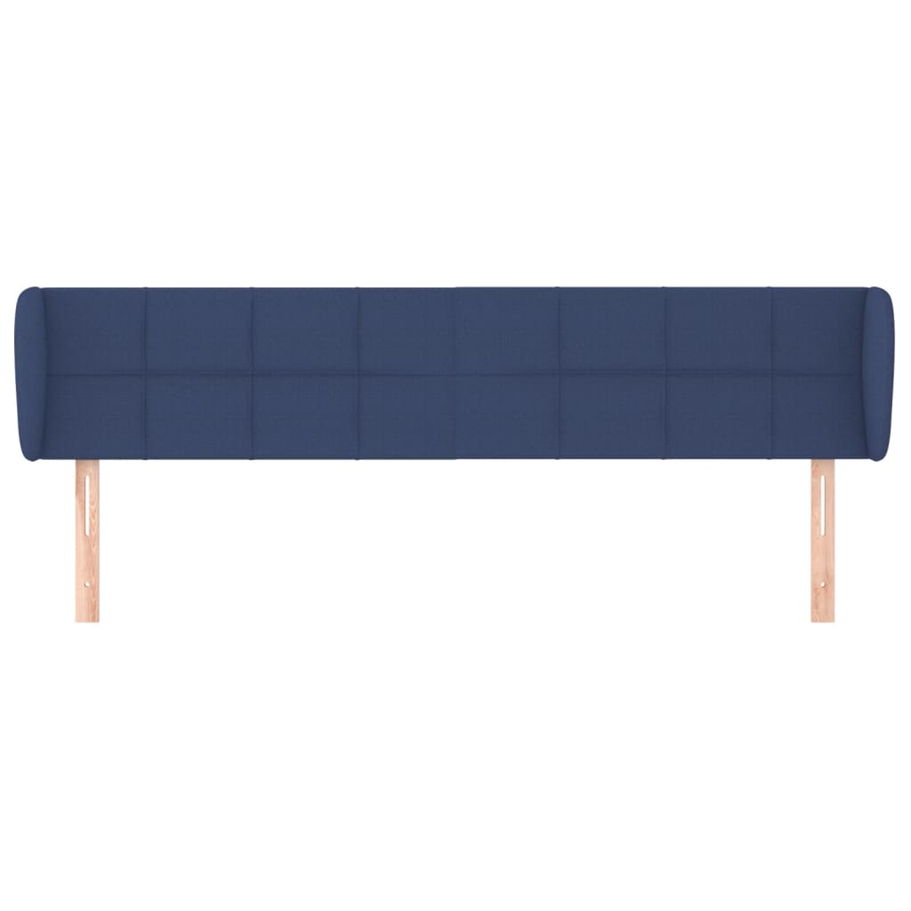 vidaXL Κεφαλάρι με Πτερύγια Μπλε 203 x 23 x 78/88 εκ. Υφασμάτινο