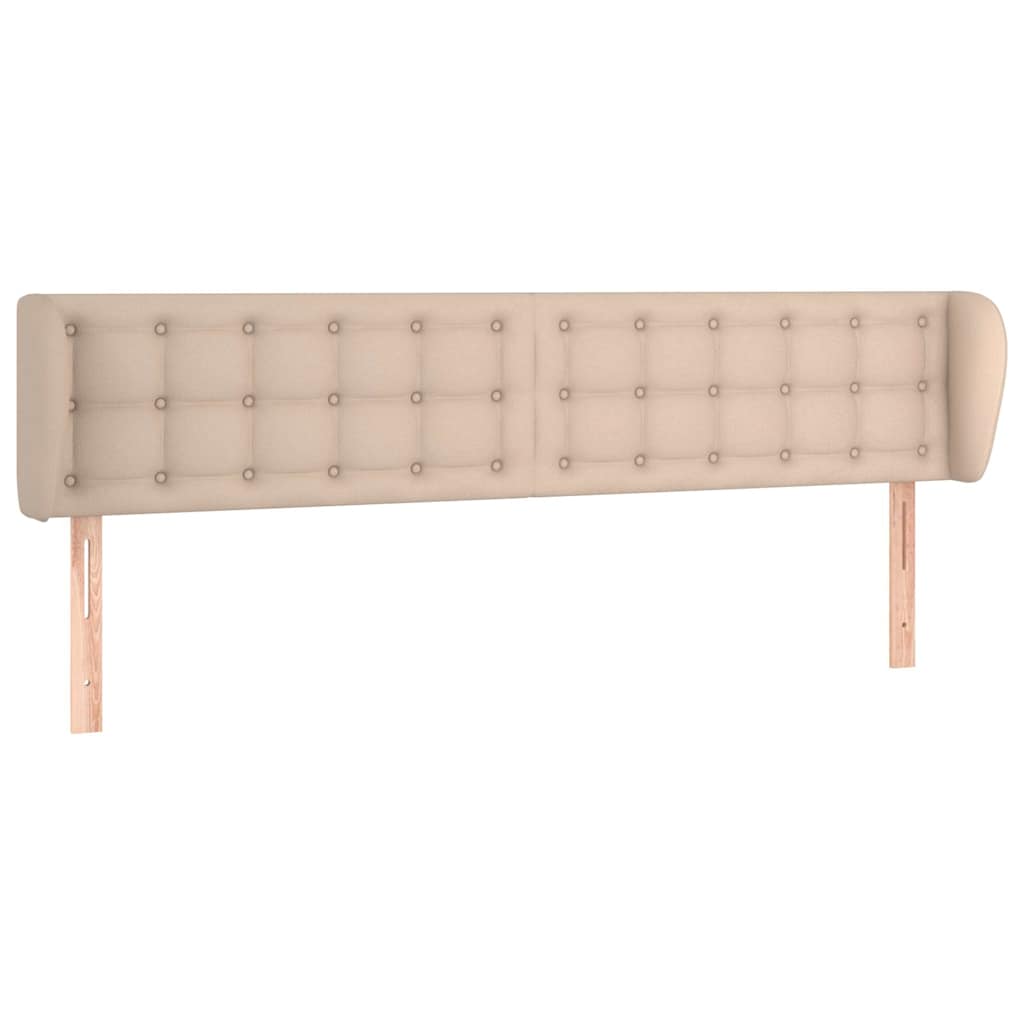 vidaXL Κεφαλάρι με Πτερύγια Καπουτσίνο 203x23x78/88εκ. Συνθετικό Δέρμα