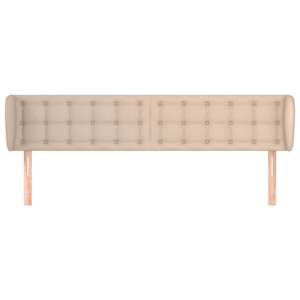 vidaXL Κεφαλάρι με Πτερύγια Καπουτσίνο 203x23x78/88εκ. Συνθετικό Δέρμα