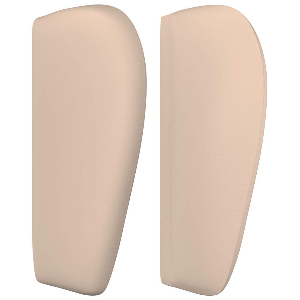 vidaXL Κεφαλάρι με Πτερύγια Καπουτσίνο 203x23x78/88εκ. Συνθετικό Δέρμα
