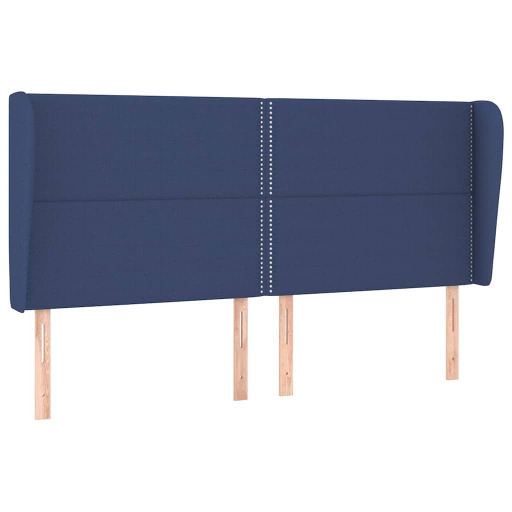 vidaXL Κεφαλάρι με Πτερύγια Μπλε 203x23x118/128 εκ. Υφασμάτινο