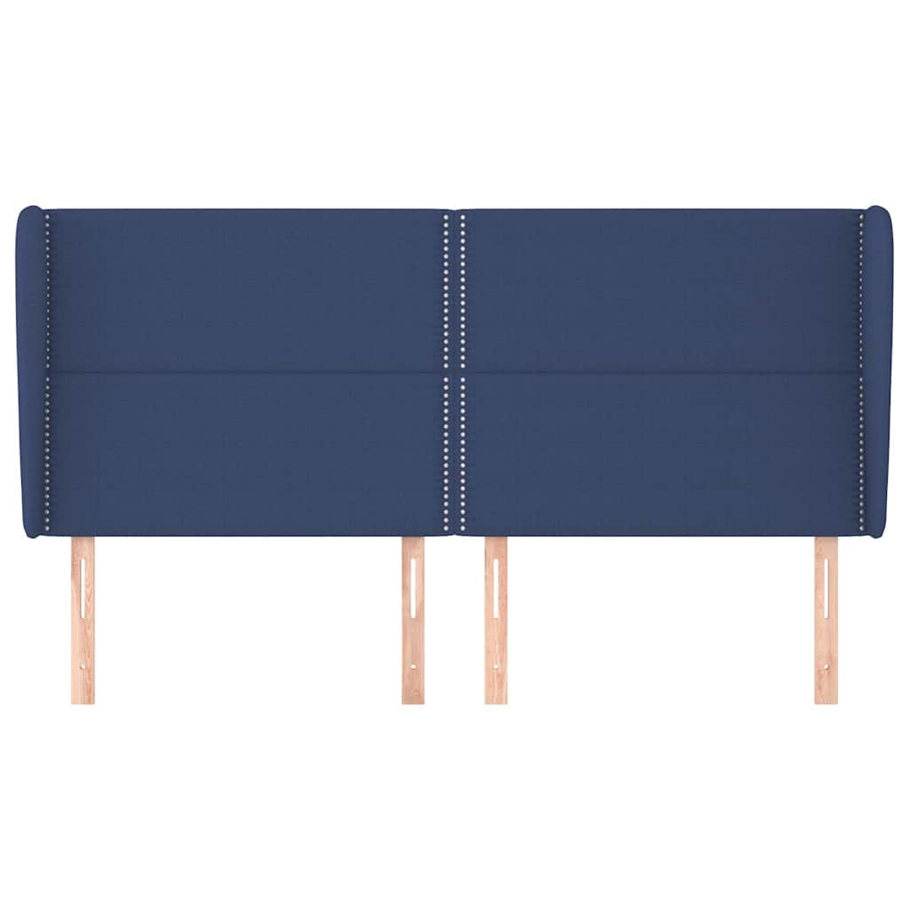 vidaXL Κεφαλάρι με Πτερύγια Μπλε 203x23x118/128 εκ. Υφασμάτινο