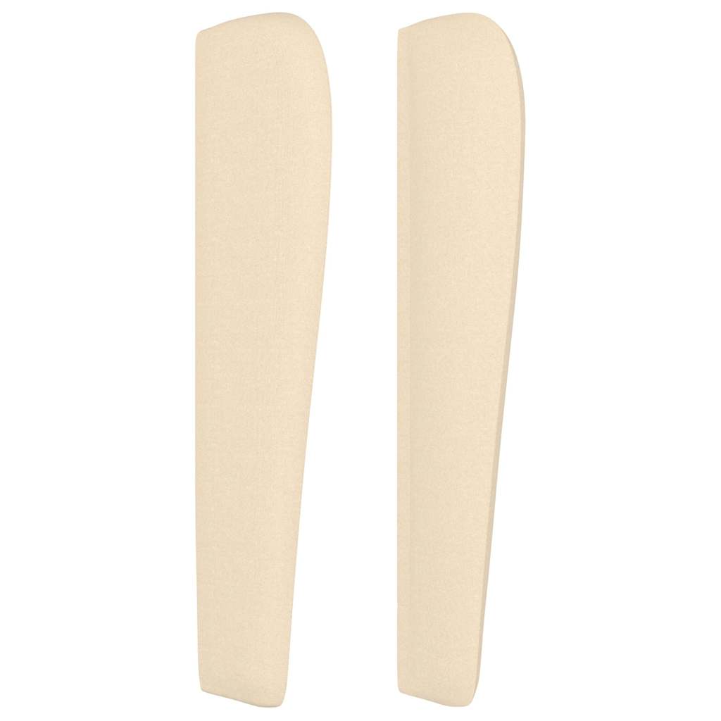 vidaXL Κεφαλάρι με Πτερύγια Κρεμ 163x23x118/128 εκ. Υφασμάτινο