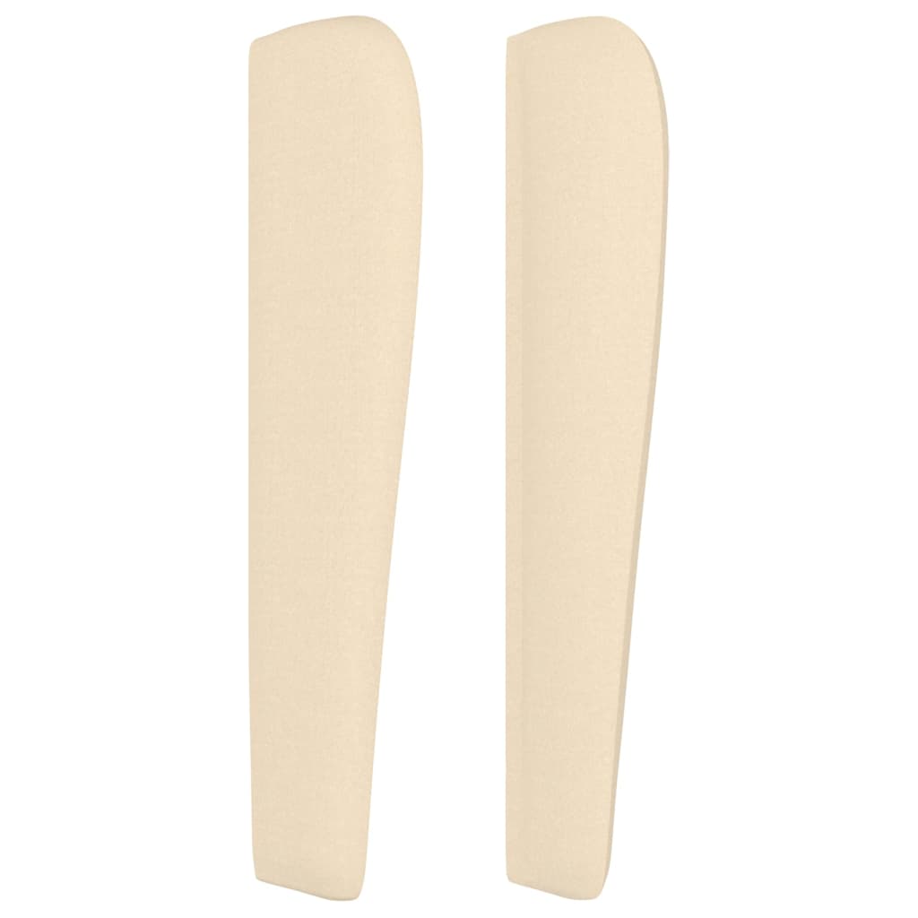 vidaXL Κεφαλάρι με Πτερύγια Κρεμ 103x23x118/128 εκ. Υφασμάτινο