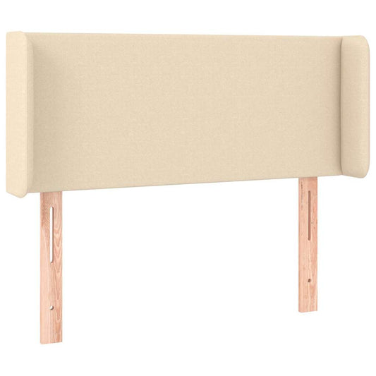 vidaXL Κεφαλάρι με Πτερύγια Κρεμ 83x16x78/88 εκ. Υφασμάτινο