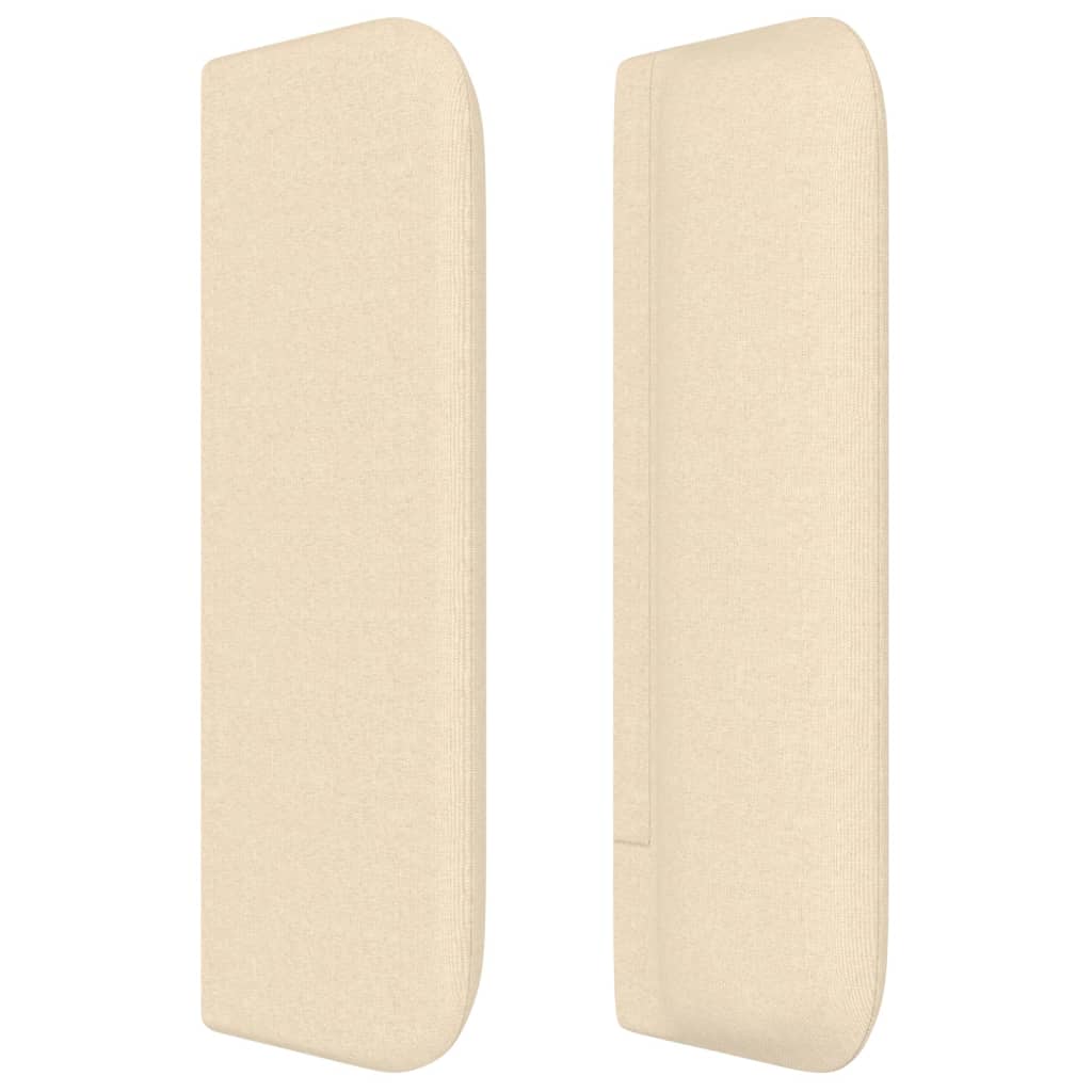 vidaXL Κεφαλάρι με Πτερύγια Κρεμ 93x16x78/88 εκ. Υφασμάτινο