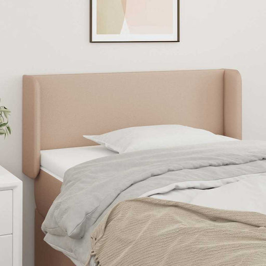 vidaXL Κεφαλάρι με Πτερύγια Καπουτσίνο 93x16x78/88 εκ. Συνθετικό Δέρμα