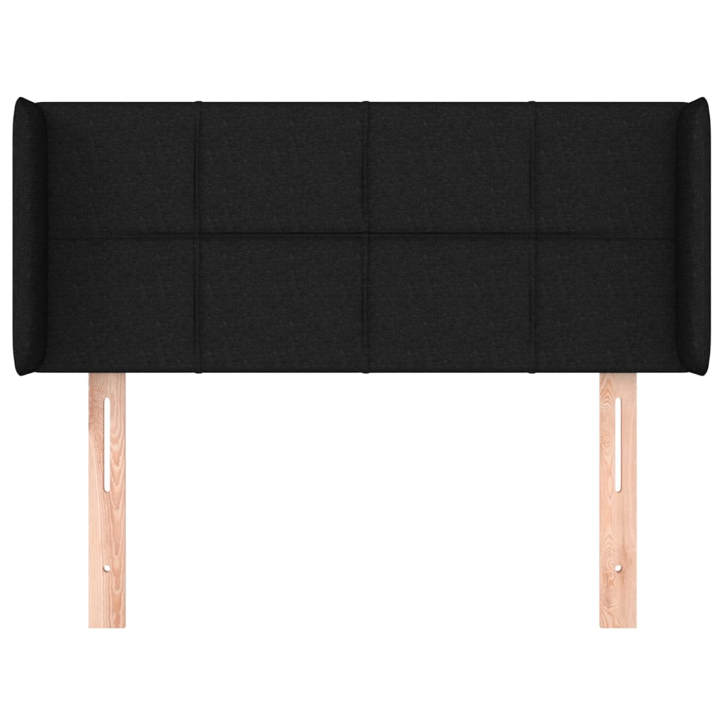 vidaXL Κεφαλάρι με Πτερύγια Μαύρο 103x16x78/88 εκ. Υφασμάτινο