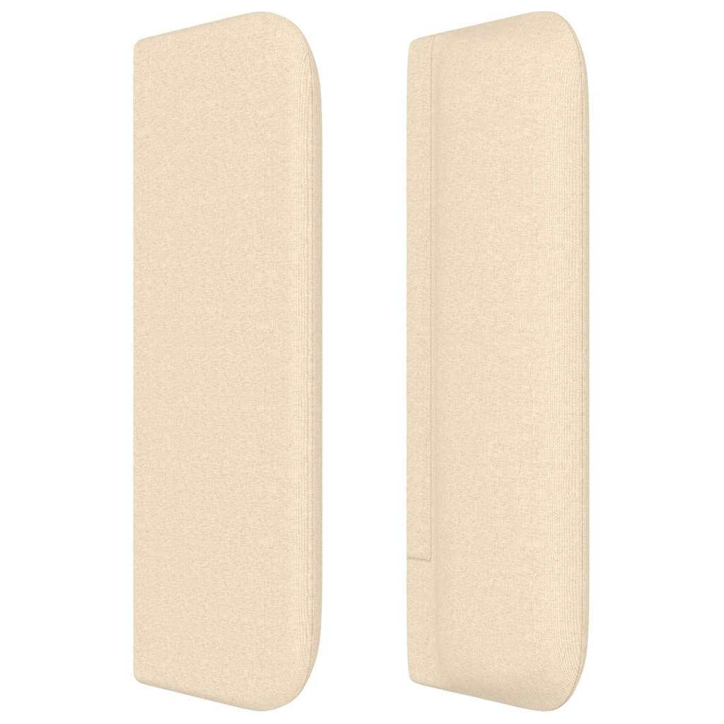 vidaXL Κεφαλάρι με Πτερύγια Κρεμ 147x16x78/88 εκ. Υφασμάτινο