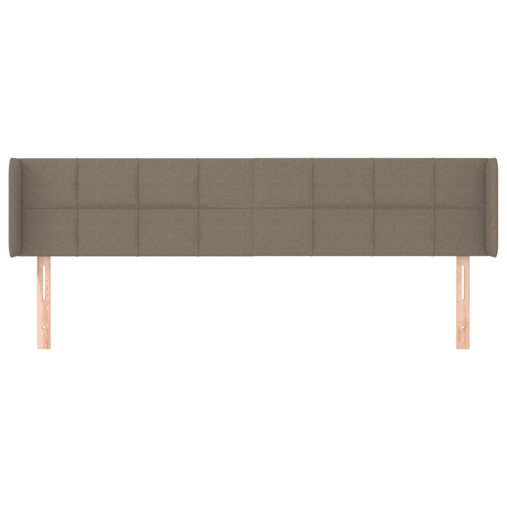vidaXL Κεφαλάρι με Πτερύγια Taupe 203x16x78/88 εκ. Υφασμάτινο