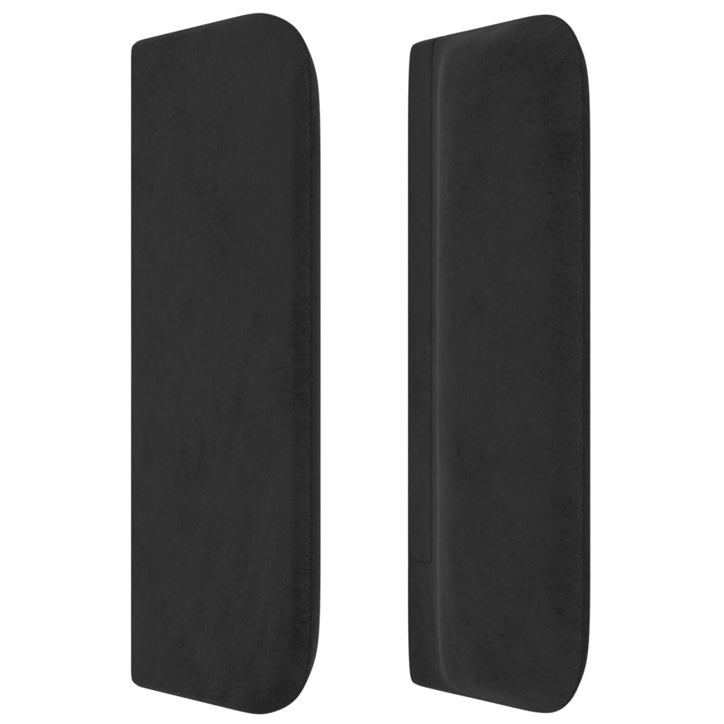 vidaXL Κεφαλάρι με Πτερύγια Μαύρο 103x16x78/88 εκ. Βελούδινο