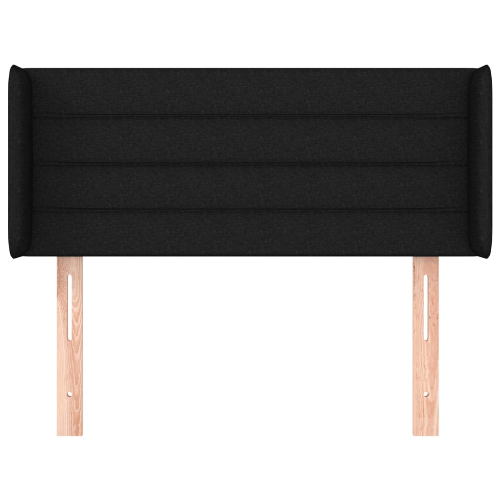 vidaXL Κεφαλάρι με Πτερύγια Μαύρο 83x16x78/88 εκ. Υφασμάτινο