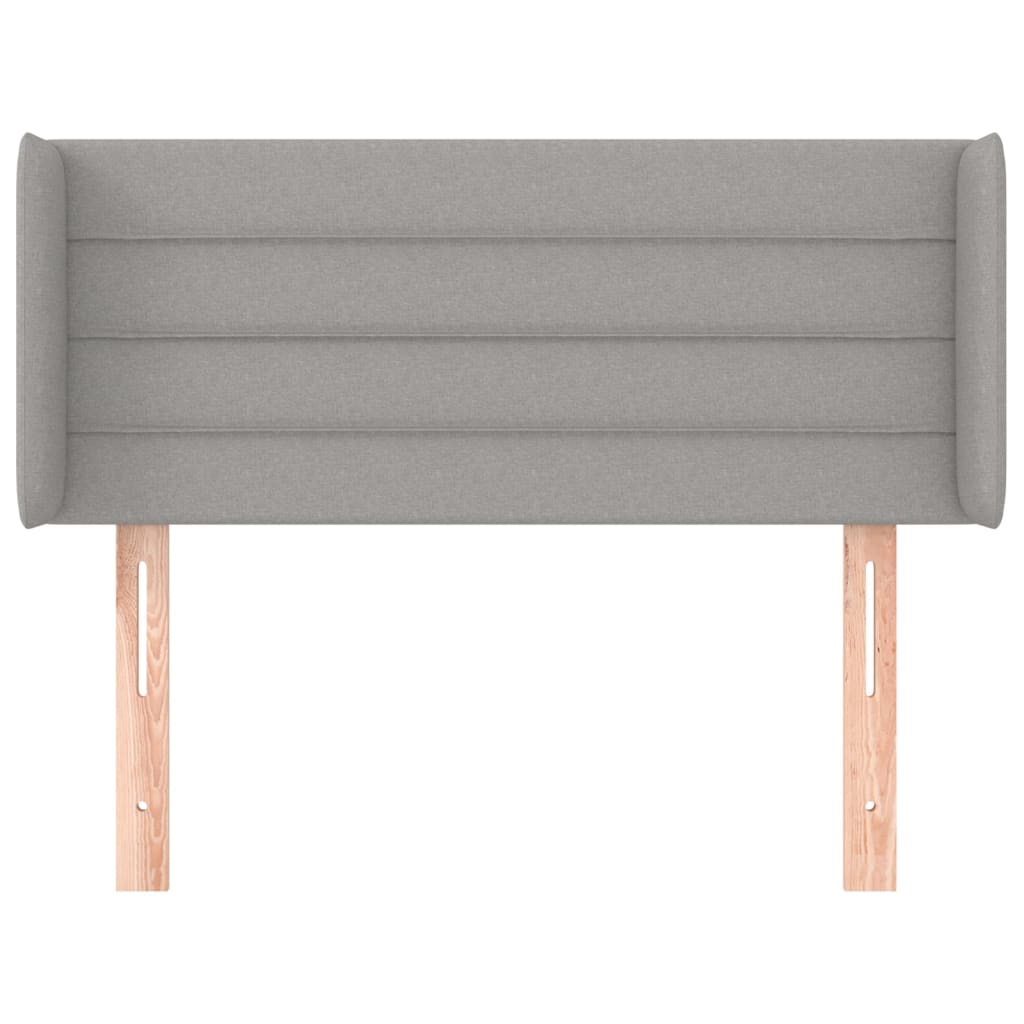 vidaXL Κεφαλάρι με Πτερύγια Ανοιχτό Γκρι 103x16x78/88 εκ. Υφασμάτινο