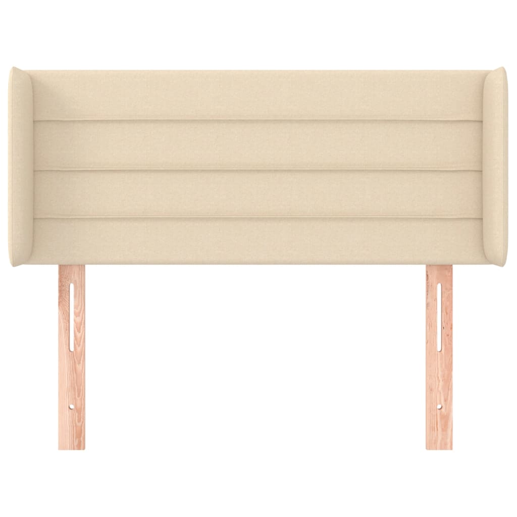 vidaXL Κεφαλάρι με Πτερύγια Κρεμ 103x16x78/88 εκ. Υφασμάτινο