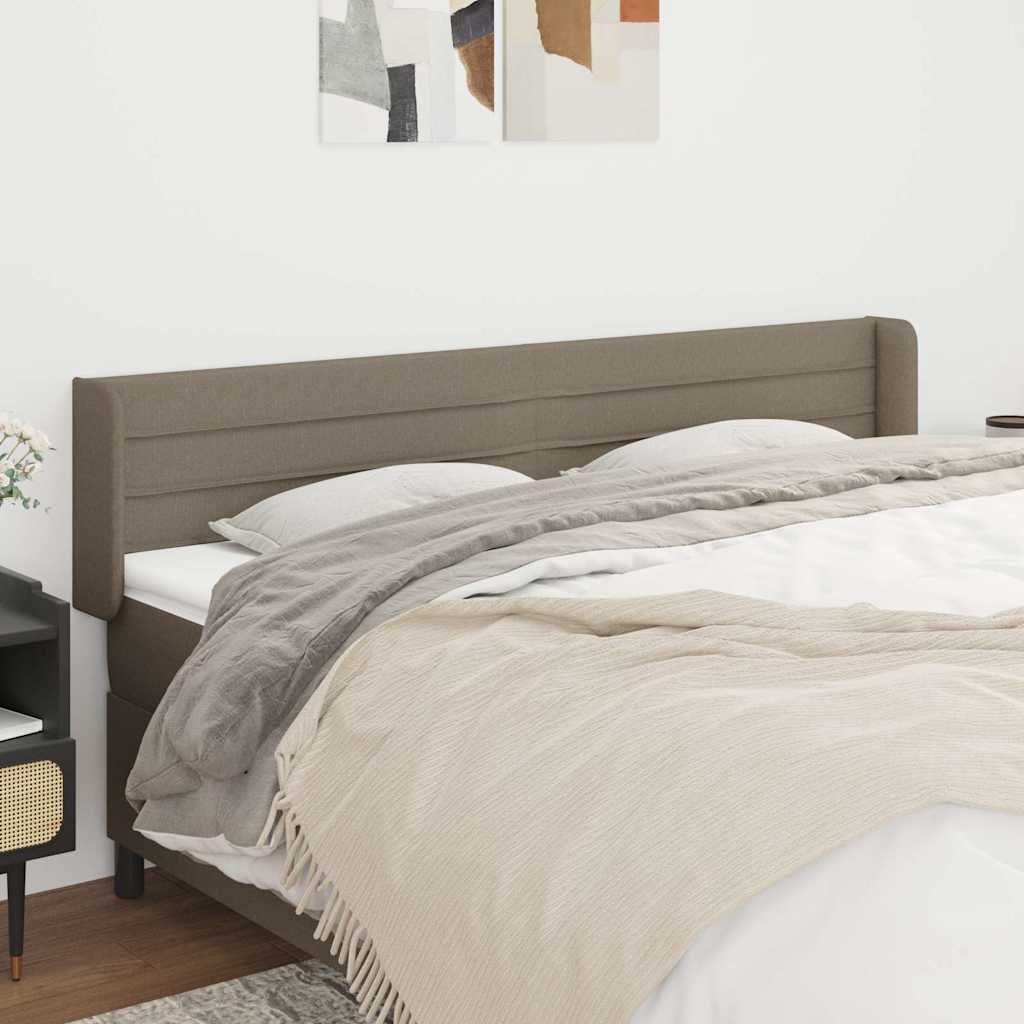vidaXL Κεφαλάρι με Πτερύγια Taupe 183x16x78/88 εκ. Υφασμάτινο