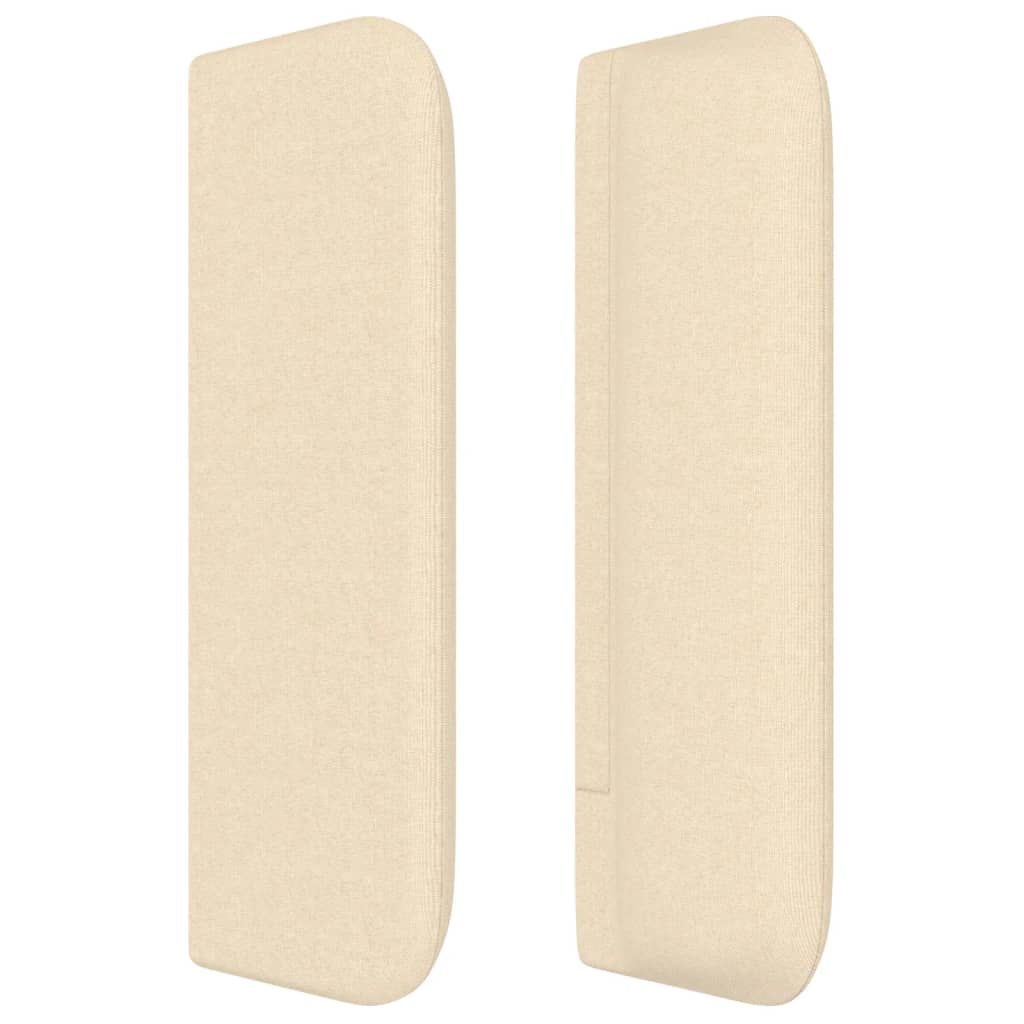vidaXL Κεφαλάρι με Πτερύγια Κρεμ 147x16x78/88 εκ. Υφασμάτινο