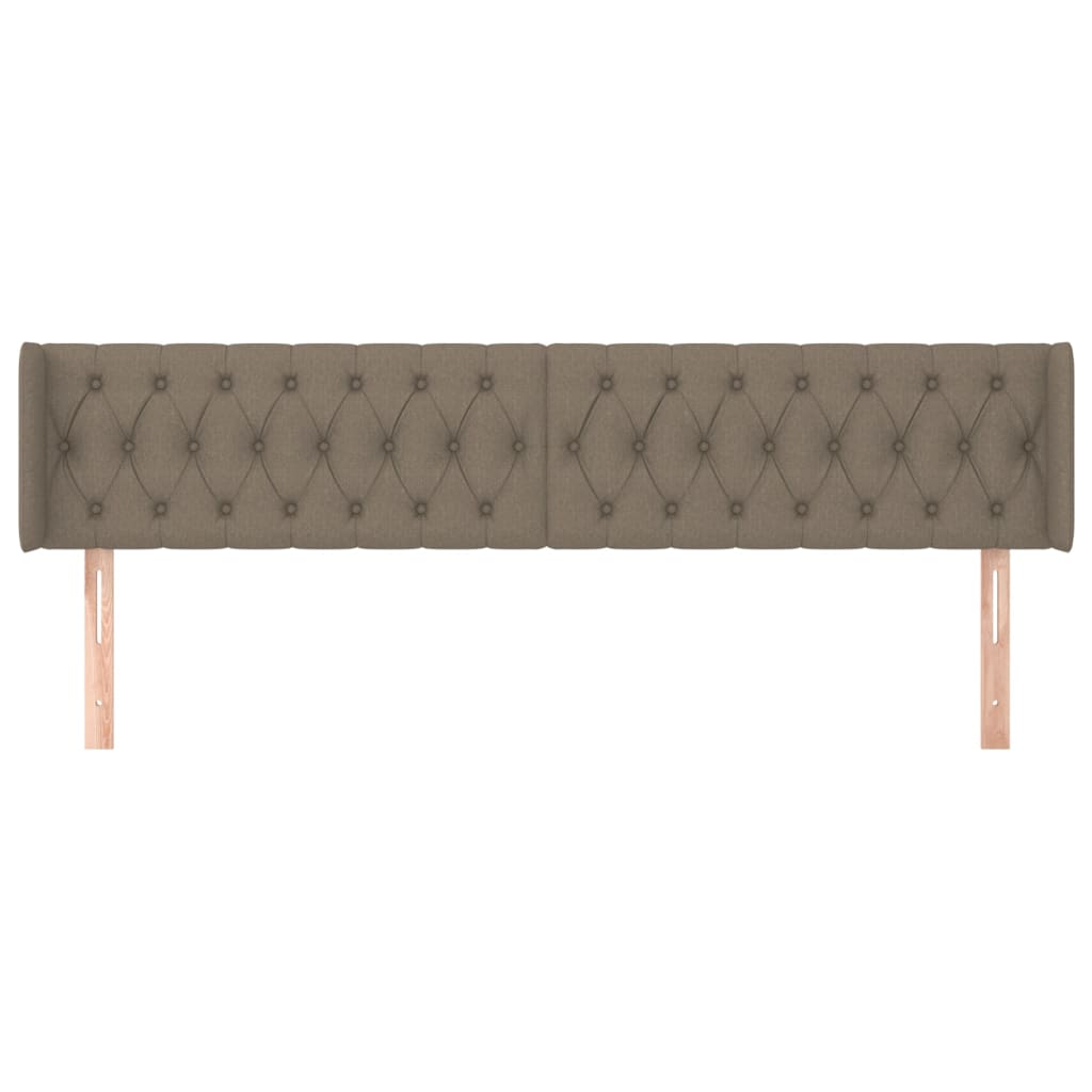 vidaXL Κεφαλάρι με Πτερύγια Taupe 183x16x78/88 εκ. Υφασμάτινο