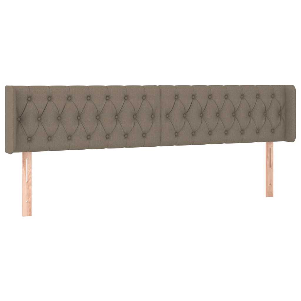 vidaXL Κεφαλάρι με Πτερύγια Taupe 203x16x78/88 εκ. Υφασμάτινο