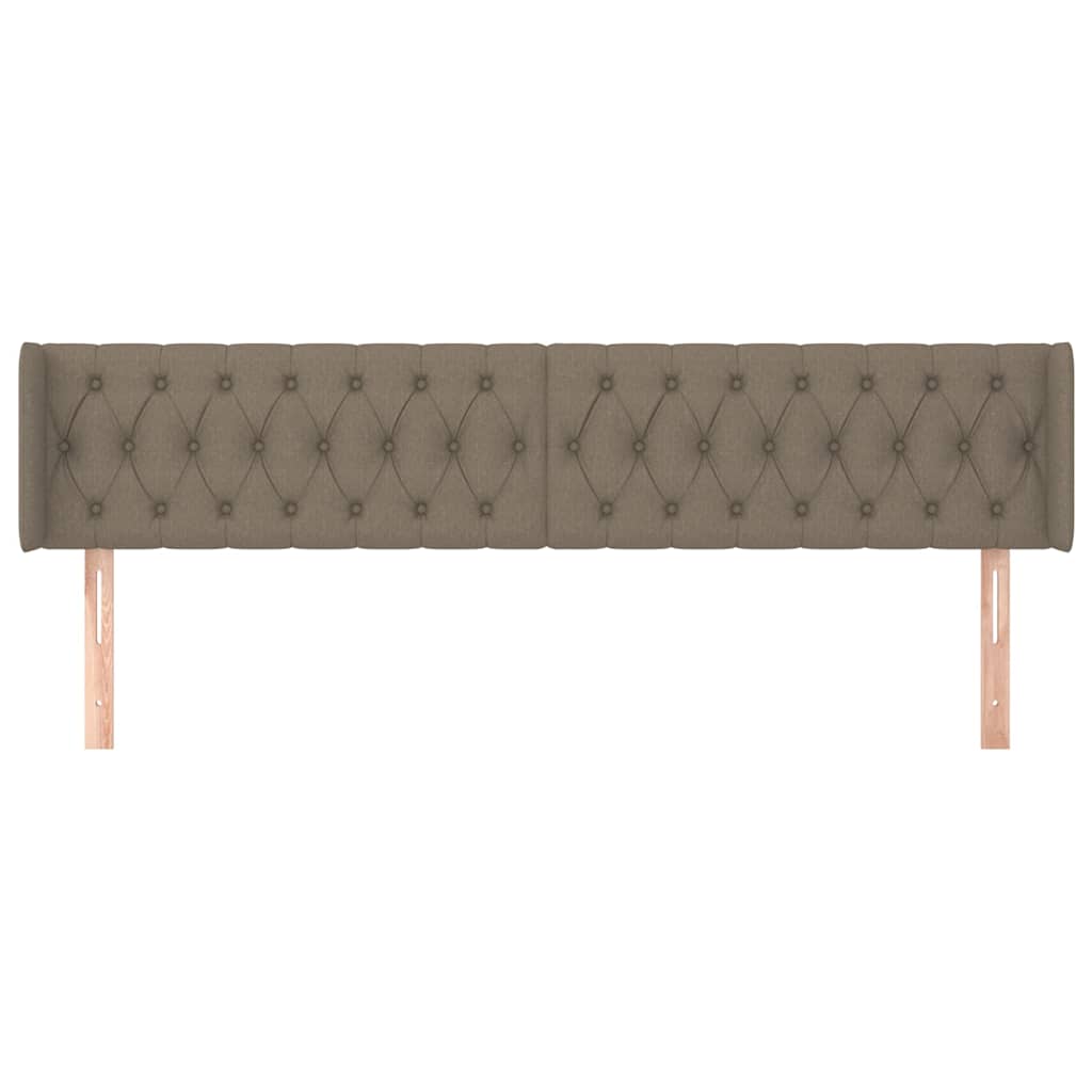 vidaXL Κεφαλάρι με Πτερύγια Taupe 203x16x78/88 εκ. Υφασμάτινο
