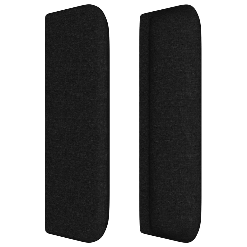 vidaXL Κεφαλάρι με Πτερύγια Μαύρο 183x16x78/88 εκ. Υφασμάτινο