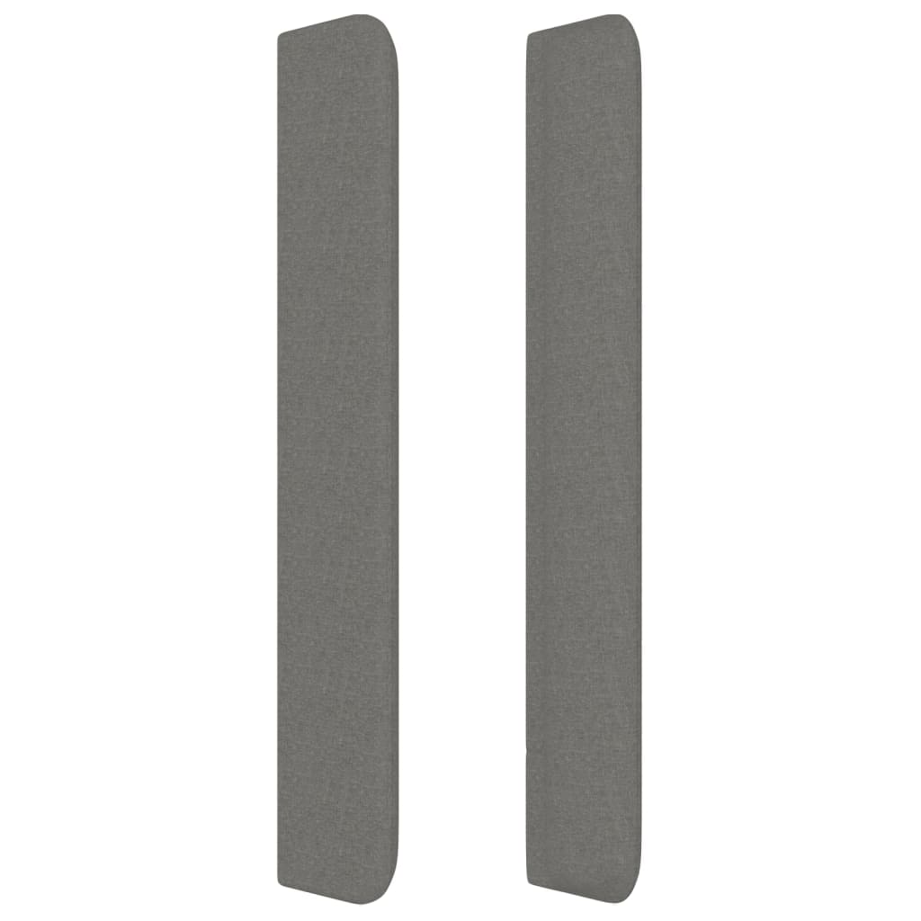 vidaXL Κεφαλάρι με Πτερύγια Σκούρο Γκρι 103x16x118/128 εκ. Υφασμάτινο
