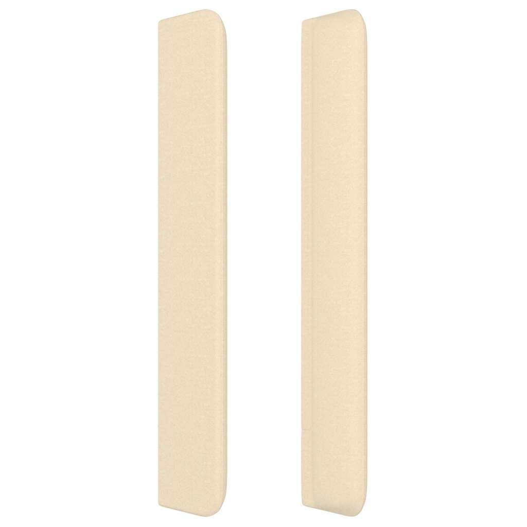 vidaXL Κεφαλάρι με Πτερύγια Κρεμ 163x16x118/128 εκ. Υφασμάτινο