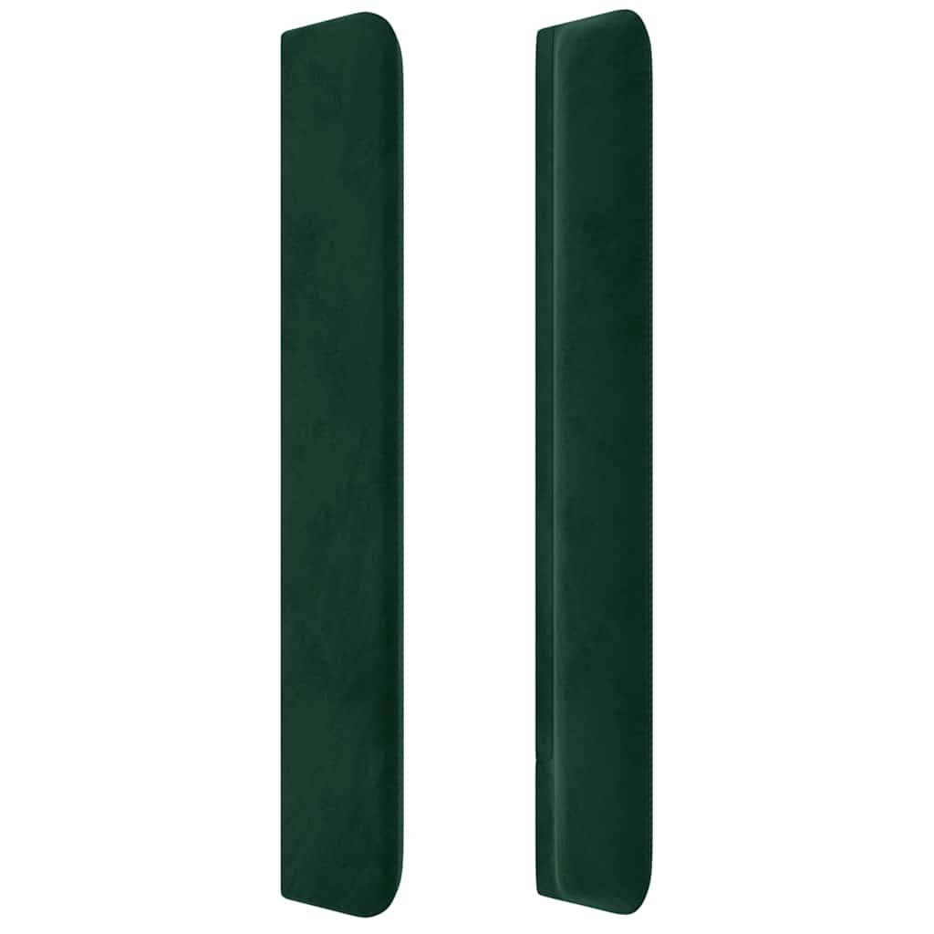 vidaXL Κεφαλάρι με Πτερύγια Πράσινο 163x16x118/128 εκ. Βελούδινο