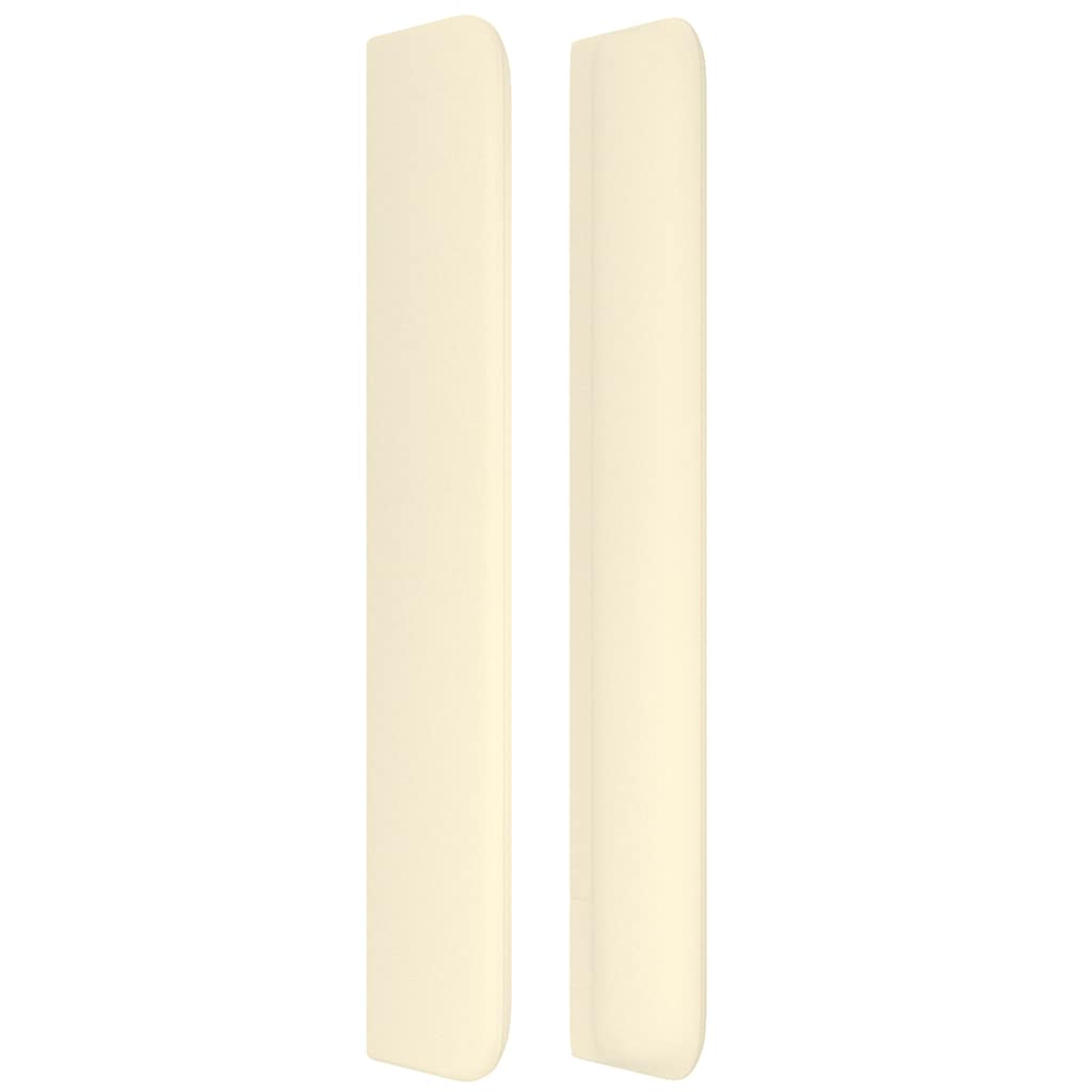 vidaXL Κεφαλάρι με Πτερύγια Κρεμ 83x16x118/128 εκ. Συνθετικό Δέρμα
