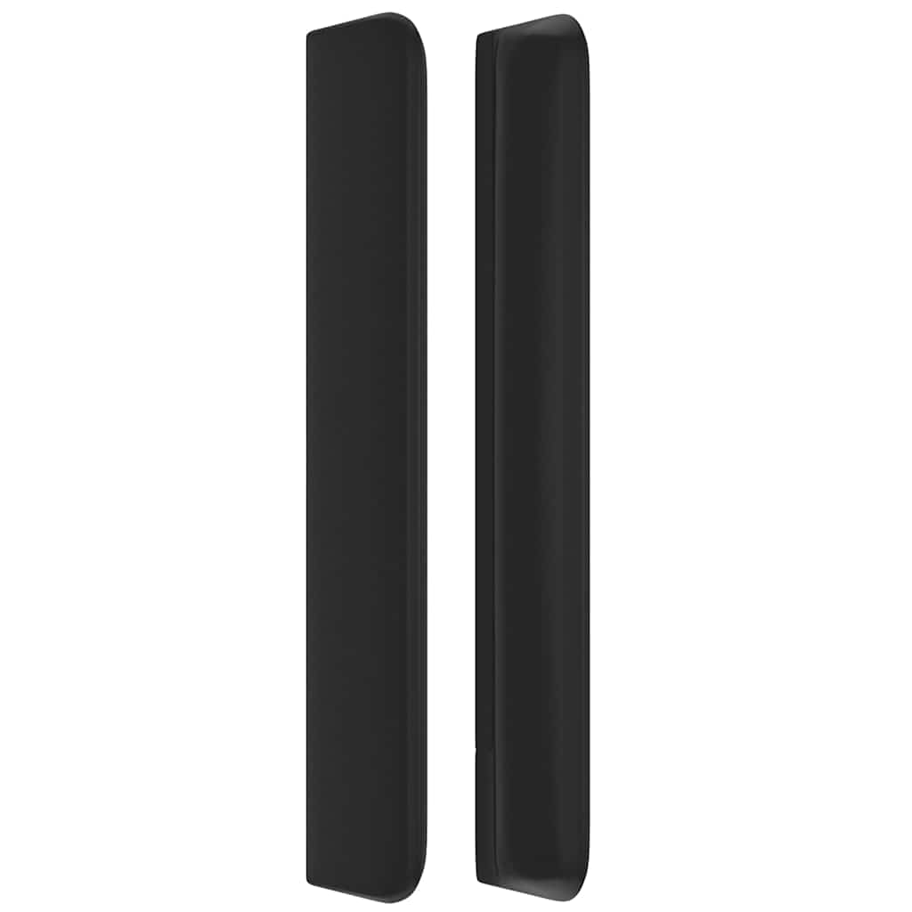 vidaXL Κεφαλάρι με Πτερύγια Μαύρο 183x16x118/128 εκ. Συνθ. Δέρμα