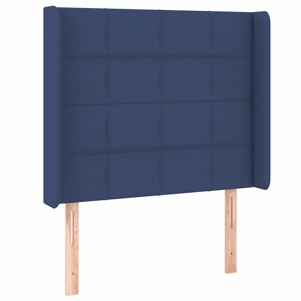 vidaXL Κεφαλάρι με Πτερύγια Μπλε 83x16x118/128 εκ. Υφασμάτινο
