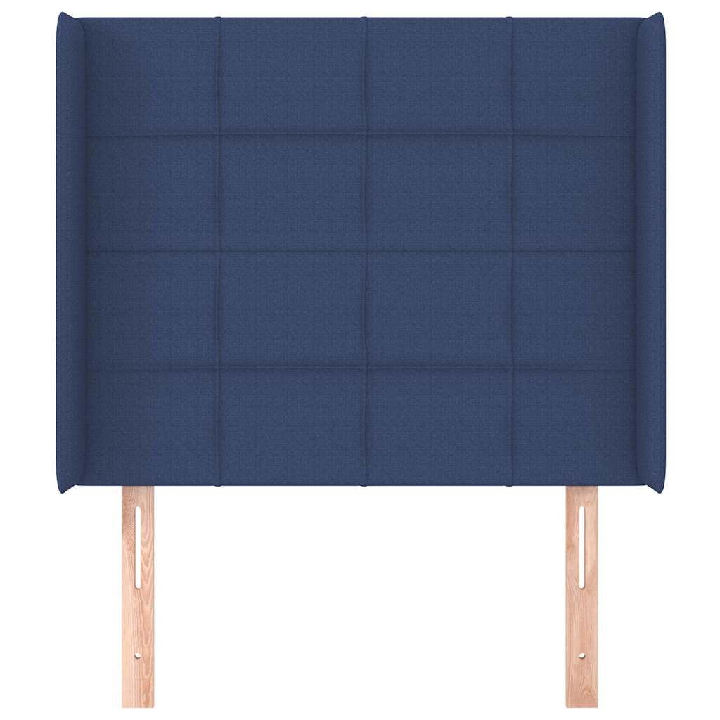 vidaXL Κεφαλάρι με Πτερύγια Μπλε 83x16x118/128 εκ. Υφασμάτινο