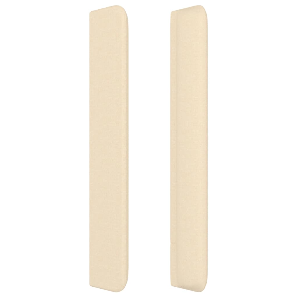 vidaXL Κεφαλάρι με Πτερύγια Κρεμ 93x16x118/128 εκ. Υφασμάτινο