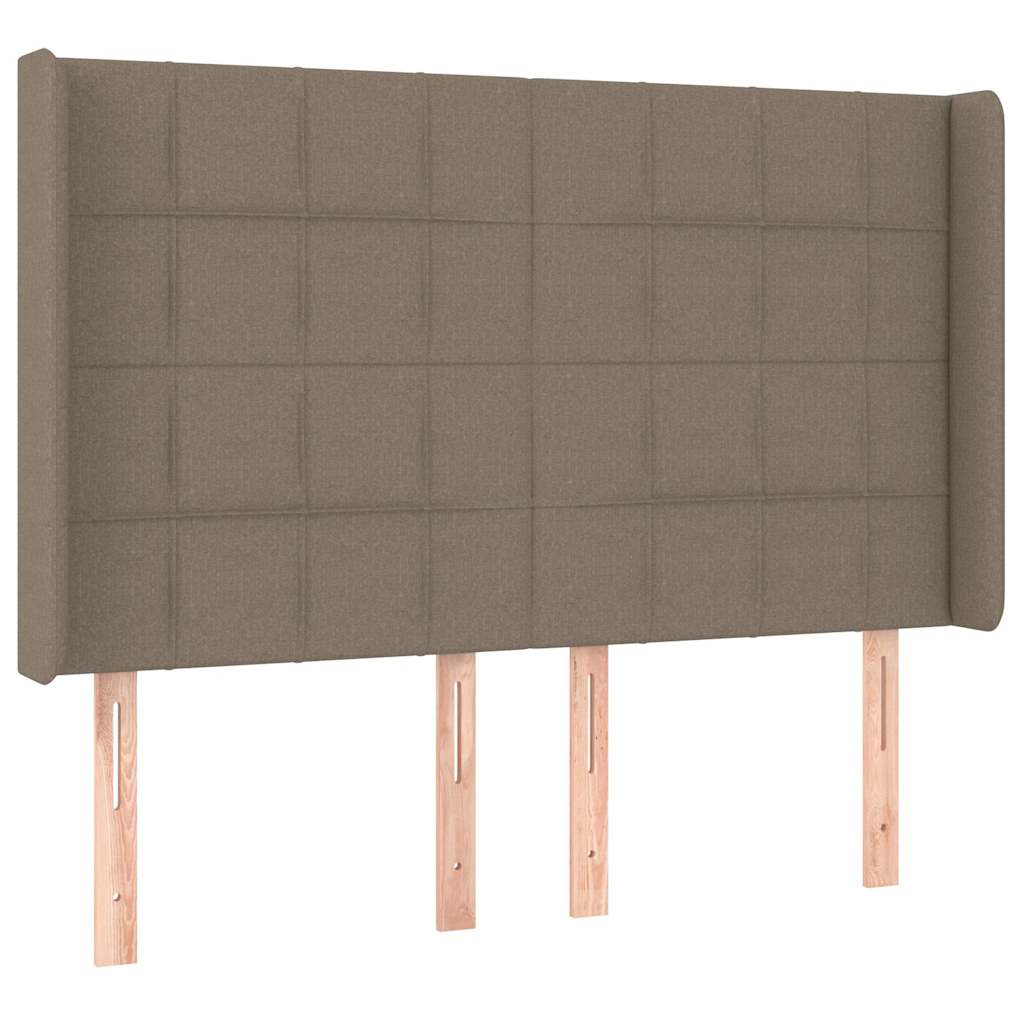 vidaXL Κεφαλάρι με Πτερύγια Taupe 147x16x118/128 εκ. Υφασμάτινο