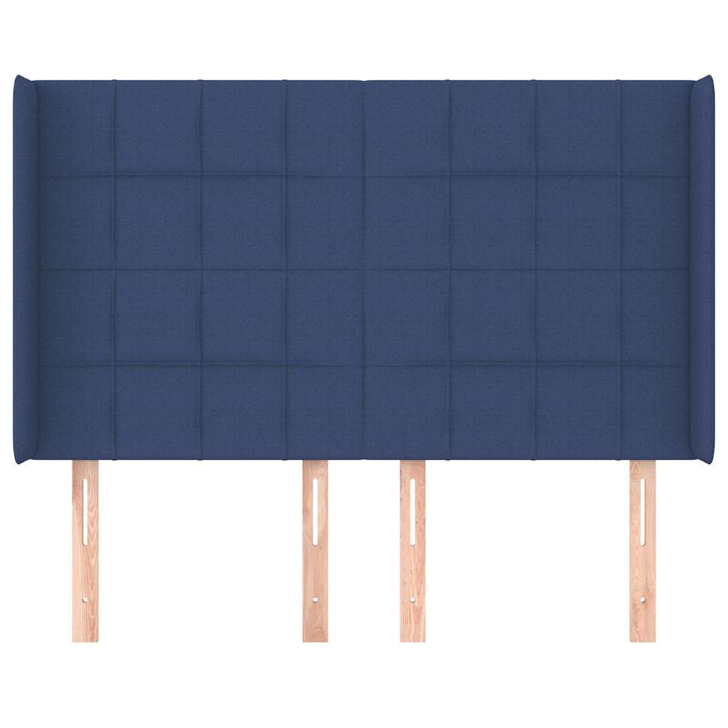 vidaXL Κεφαλάρι με Πτερύγια Μπλε 147x16x118/128 εκ. Υφασμάτινο