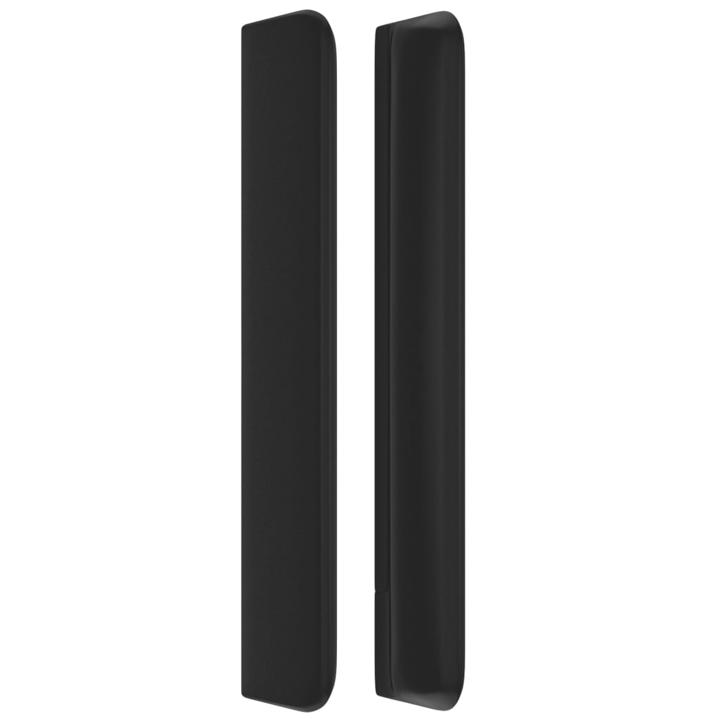 vidaXL Κεφαλάρι με Πτερύγια Μαύρο 183x16x118/128 εκ. Συνθ. Δέρμα