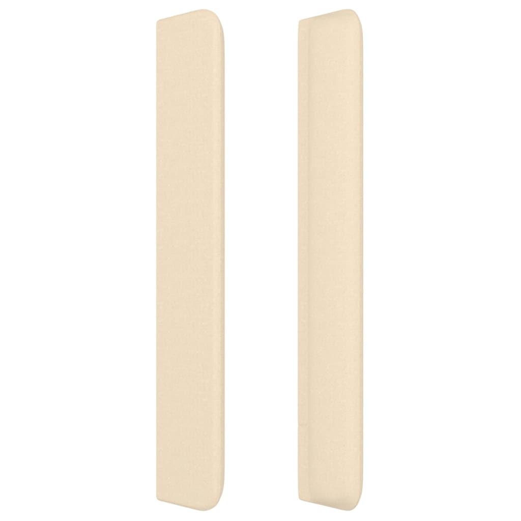vidaXL Κεφαλάρι με Πτερύγια Κρεμ 93x16x118/128 εκ. Υφασμάτινο