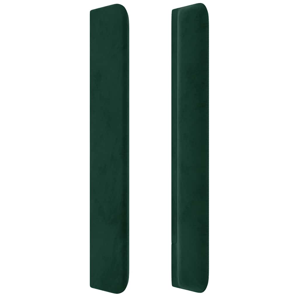 vidaXL Κεφαλάρι με Πτερύγια Πράσινο 147x16x118/128 εκ. Βελούδινο