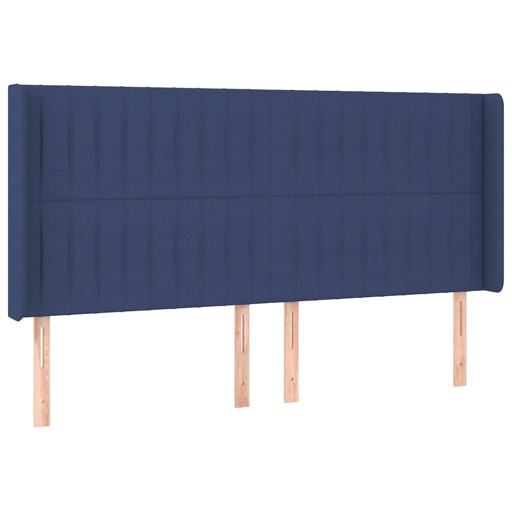 vidaXL Κεφαλάρι με Πτερύγια Μπλε 183x16x118/128 εκ. Υφασμάτινο