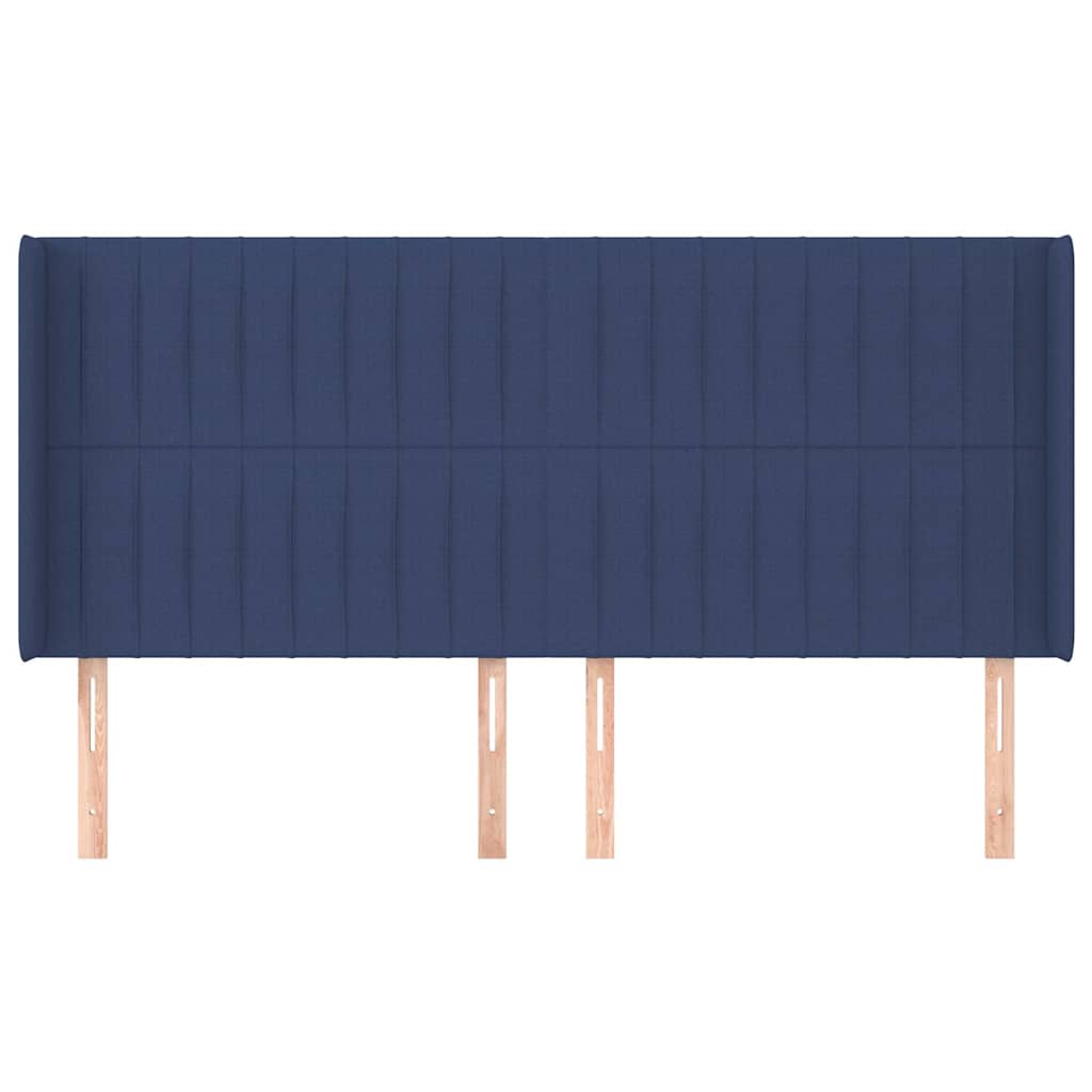 vidaXL Κεφαλάρι με Πτερύγια Μπλε 183x16x118/128 εκ. Υφασμάτινο