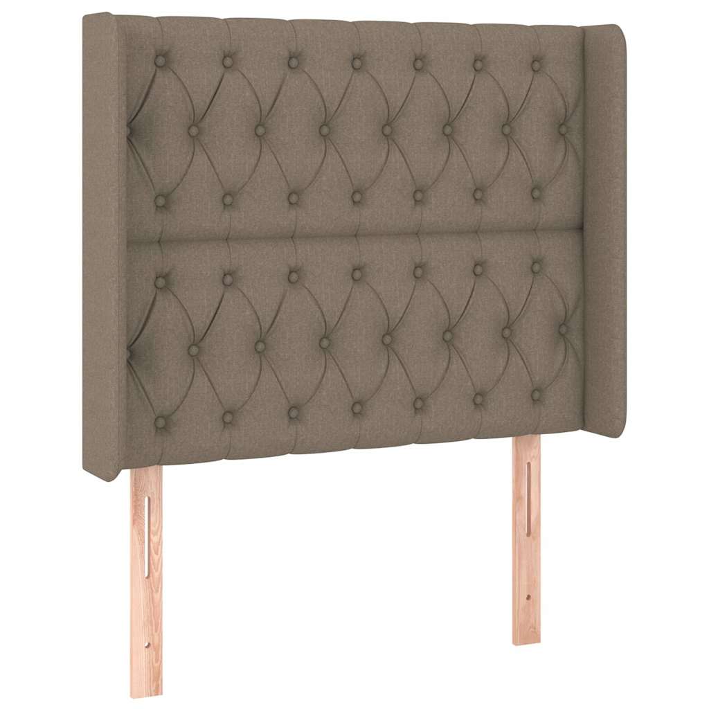 vidaXL Κεφαλάρι με Πτερύγια Taupe 103x16x118/128 εκ. Υφασμάτινο