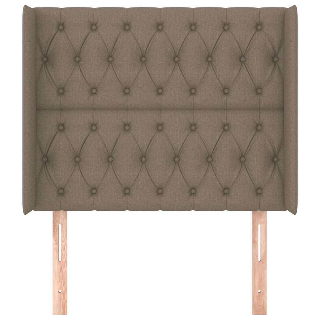 vidaXL Κεφαλάρι με Πτερύγια Taupe 103x16x118/128 εκ. Υφασμάτινο