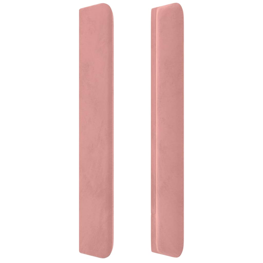 vidaXL Κεφαλάρι με Πτερύγια Ροζ 83x16x118/128 εκ. Βελούδινο