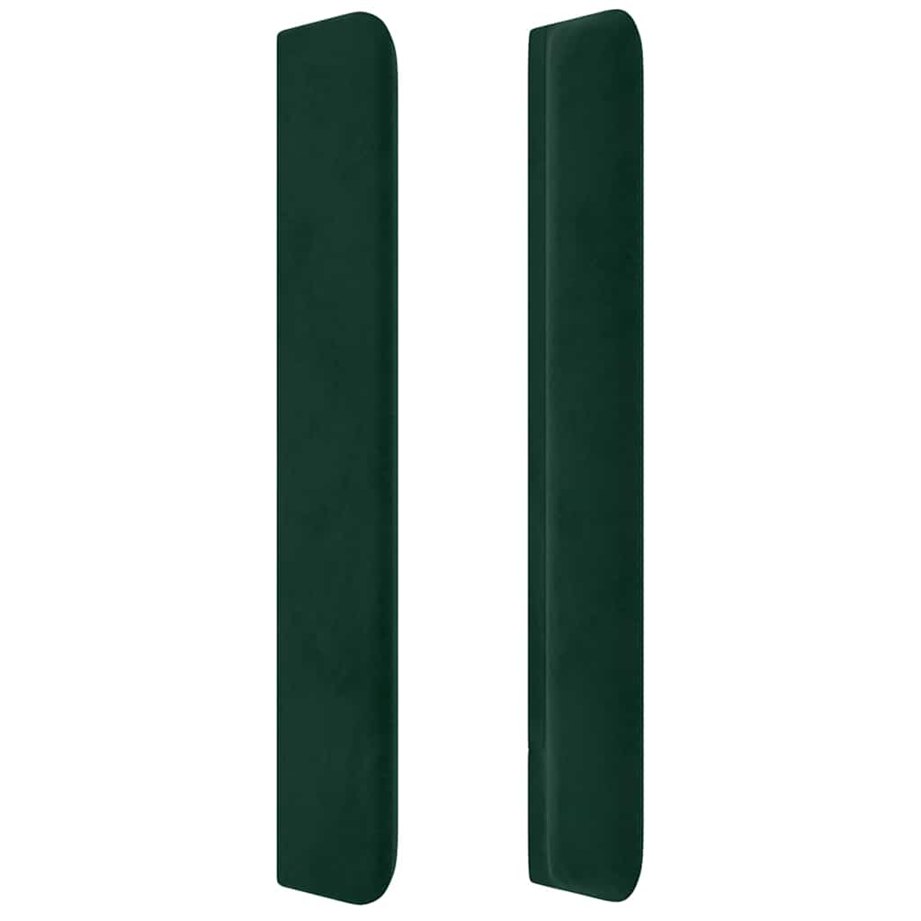 vidaXL Κεφαλάρι με Πτερύγια Πράσινο 163x16x118/128 εκ. Βελούδινο