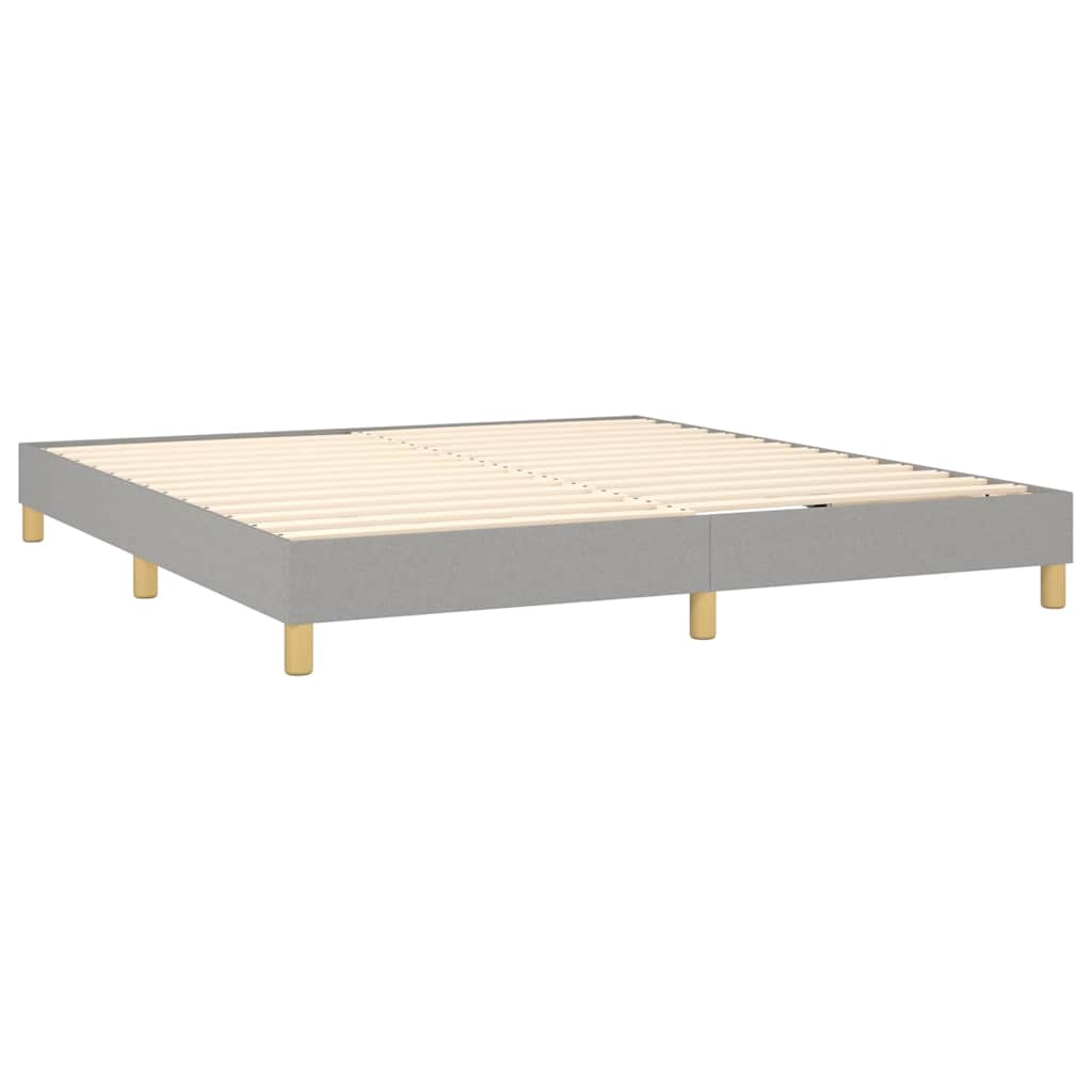 vidaXL Κρεβάτι Boxspring με Στρώμα Αν. Πράσινο 160x200εκ Υφασμάτινο