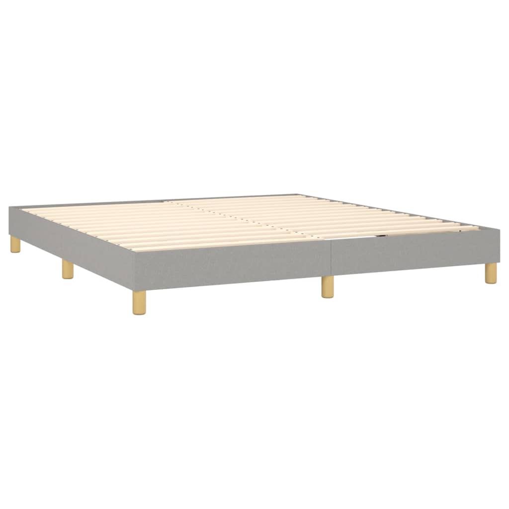 vidaXL Κρεβάτι Boxspring με Στρώμα Αν. Πράσινο 160x200εκ Υφασμάτινο