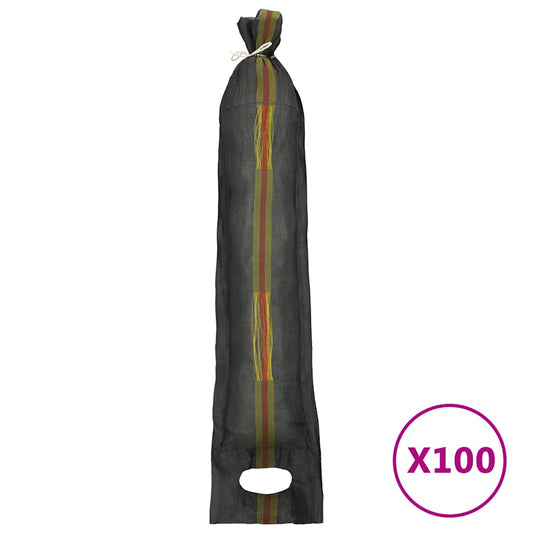 vidaXL Σάκοι Άμμου 100 τεμ. Σκούρο Πράσινο 103 x 25 εκ. από HDPE