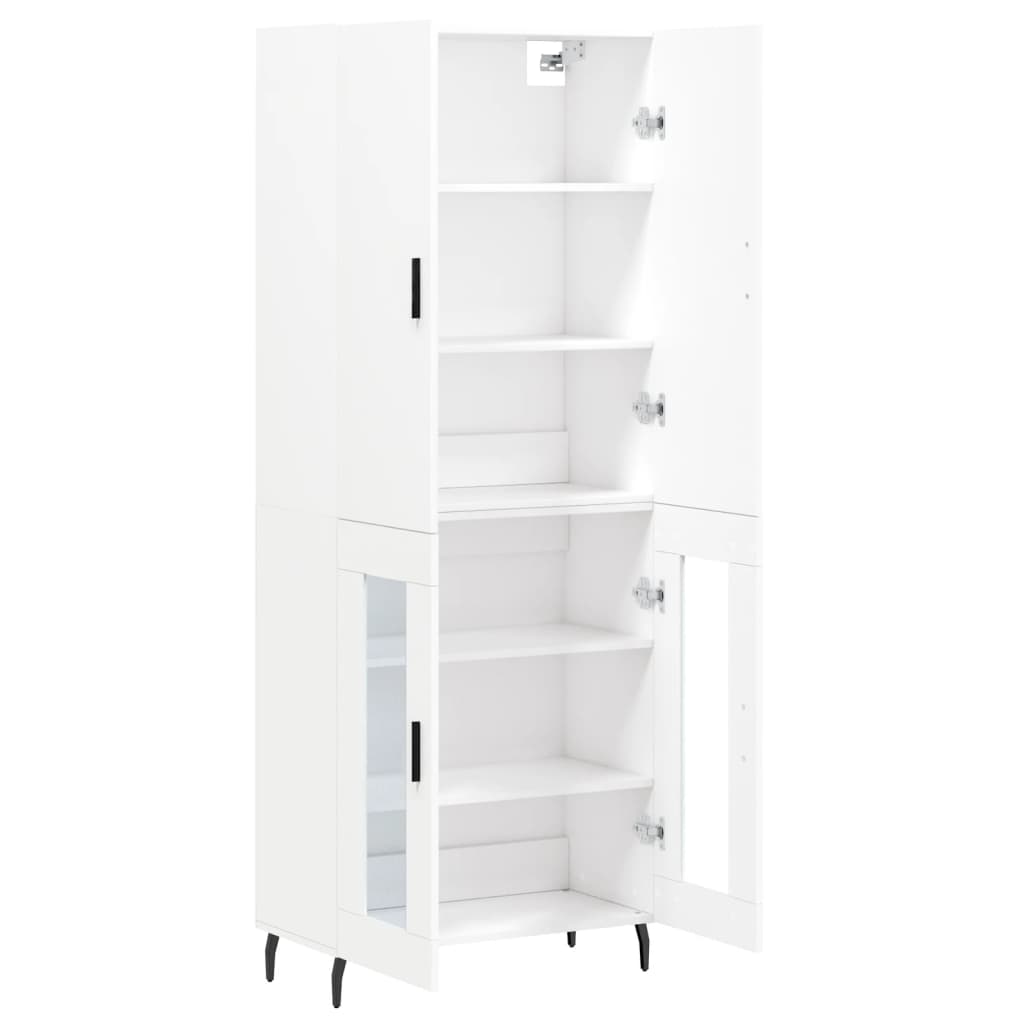vidaXL Ντουλάπι Λευκό 69,5x34x180 εκ. από Επεξεργασμένο Ξύλο