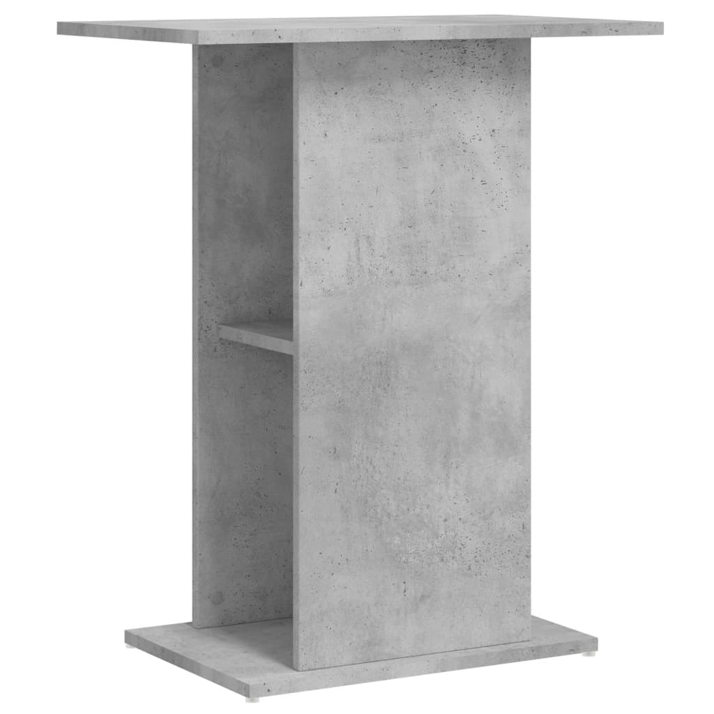 vidaXL Βάση Ενυδρείου Γκρι Σκυροδ. 60,5x36x72,5 εκ. Επεξεργασμένο Ξύλο